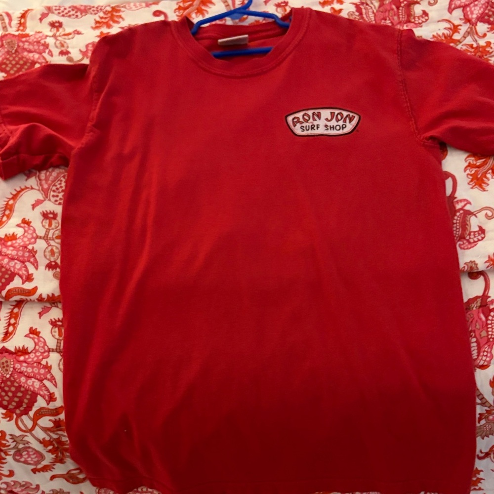 Womens Ron Jon Red Short Sleeve Tee